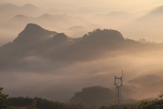 宜宾长宁双河镇云海高山风景