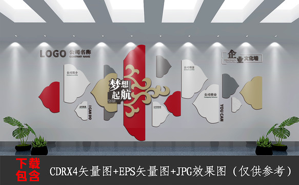 創(chuàng)意企業(yè)公司文化背景墻