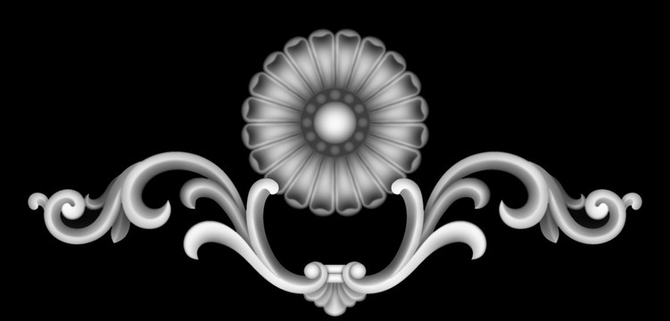 雕花實(shí)木家具灰度圖