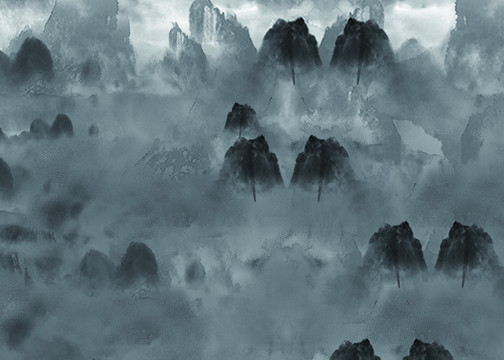 山水裝飾畫