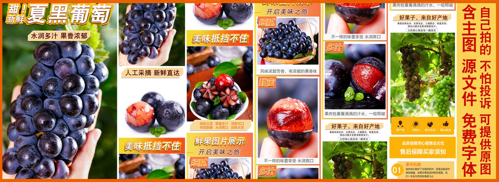 夏黑葡萄詳情頁