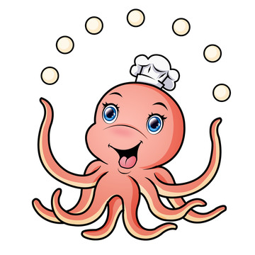 章魚丸子卡通