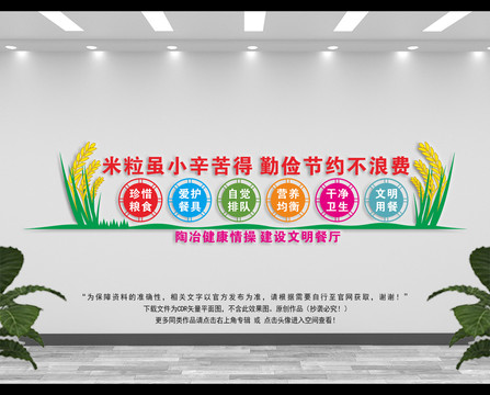食堂文化墻