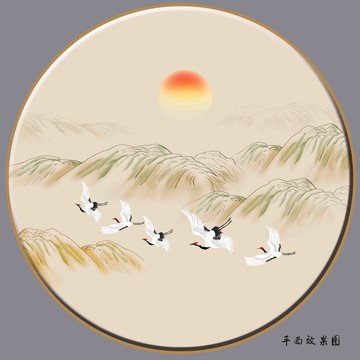輕奢水墨山水