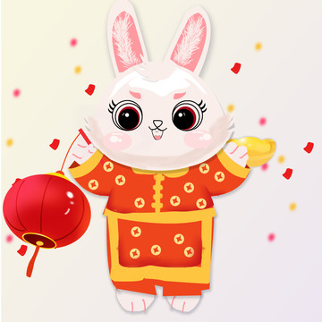 兔年春节卡通形象
