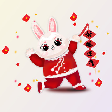 兔年新春卡通形象