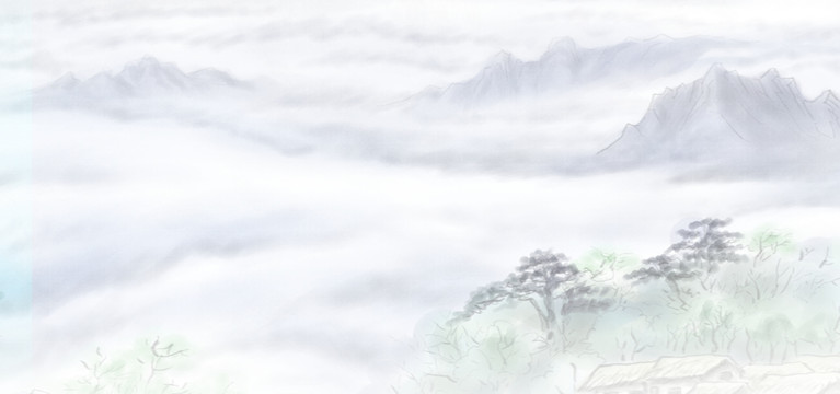 水墨風(fēng)景畫
