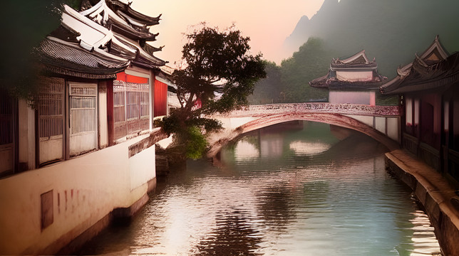 江南好風(fēng)景舊曾諳背景圖
