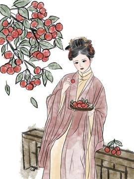 櫻桃包裝插畫