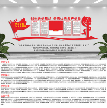 三會一課黨建文化墻