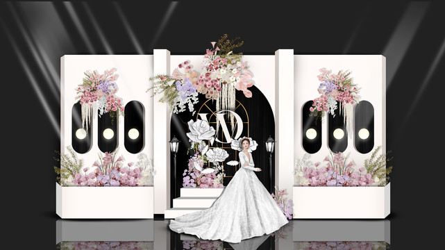 白色婚禮迎賓區(qū)