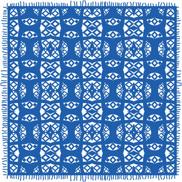 藍(lán)色花紋