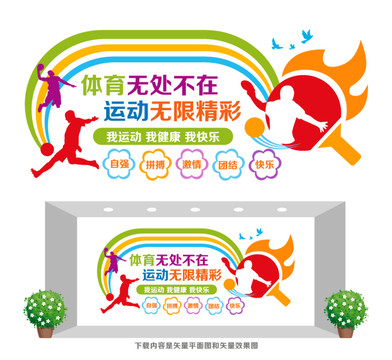 體育運動宣傳墻