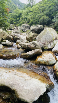 江西庐山三叠泉瀑布风景