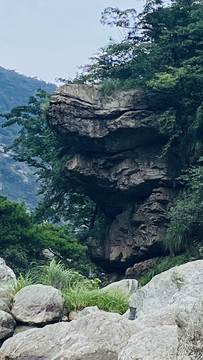 江西庐山三叠泉瀑布风景