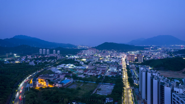 城市夜色深圳大鹏风光