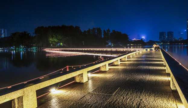 惠州西湖夜景风光