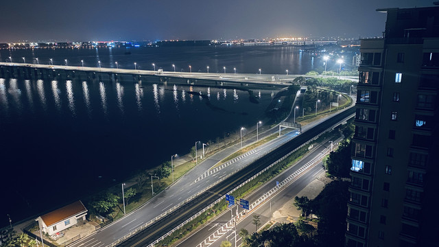 海滨夜景