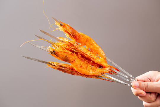 烤大虾串