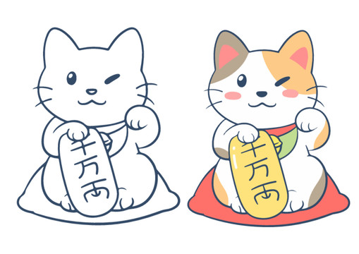 可愛(ài)招財(cái)貓