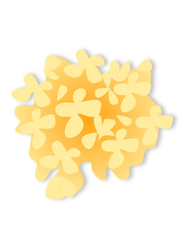 金色剪紙風(fēng)桂花