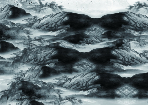 抽象山水畫