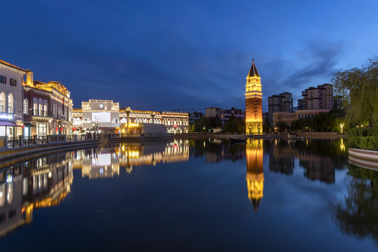 济南海那城夜色美图