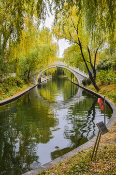 北京紫竹院公园秋日风景