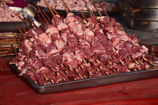 新疆特色美食羊肉串