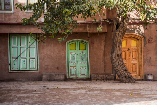 新疆喀什古城民居建筑