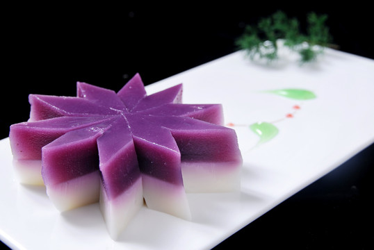 椰香紫薯冻