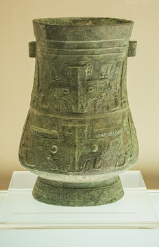 商代晚期兽面纹壶