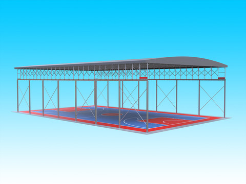 篮球场电动雨棚