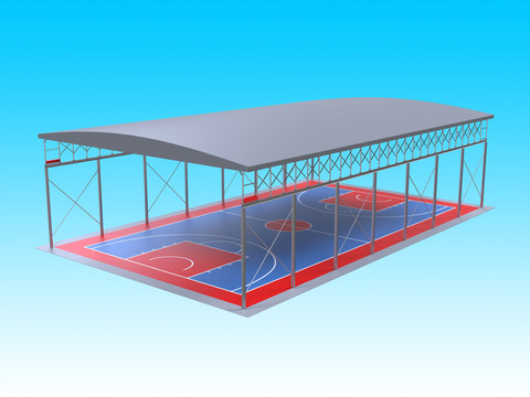 篮球场电动雨棚