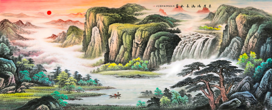 聚寶盆風(fēng)水畫