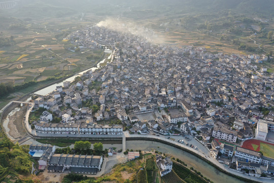 绩溪上庄村景航拍