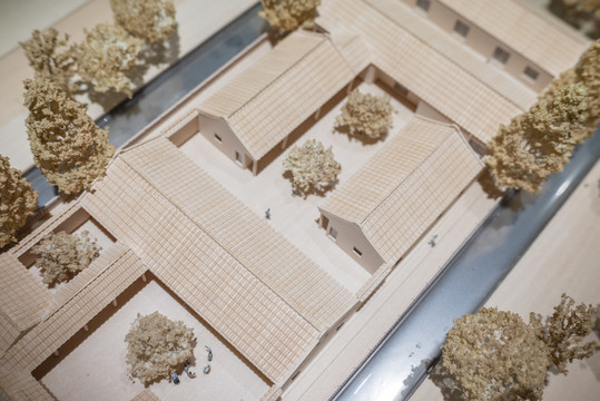 民居建筑木模型