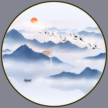 意境山水裝飾畫