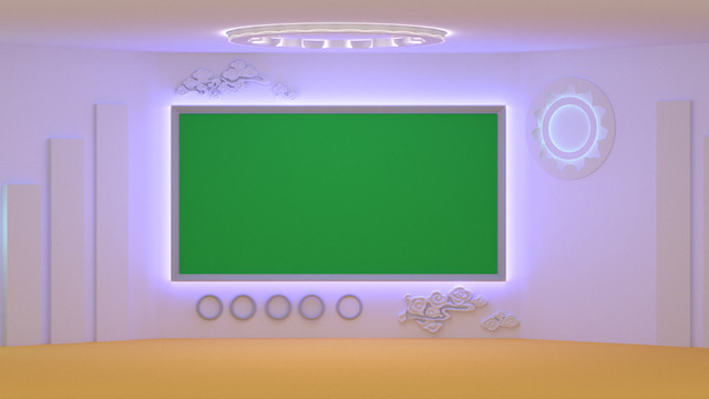 3d演播廳3D虛擬場景