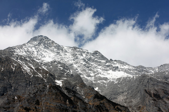 云南玉龙雪山云杉坪风景