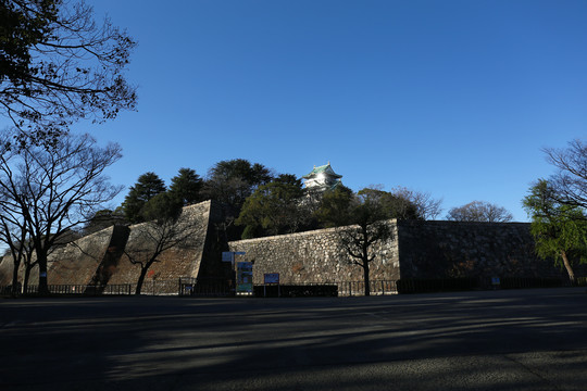 日本大板旅游公园大阪城建筑