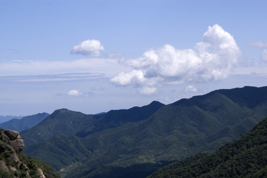 风光摄影喇叭沟门远山天空