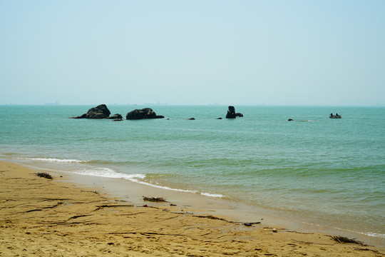 海南大东海海边沙滩摄影