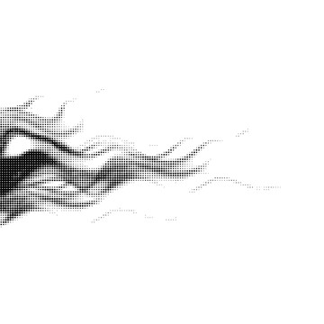 激光镂空抽象水墨画
