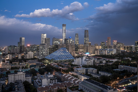 北京天际线夜景