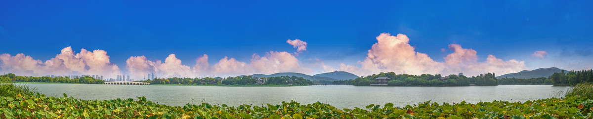 徐州云龙湖南湖景区全景