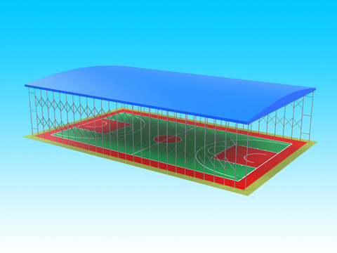 篮球场推拉蓬