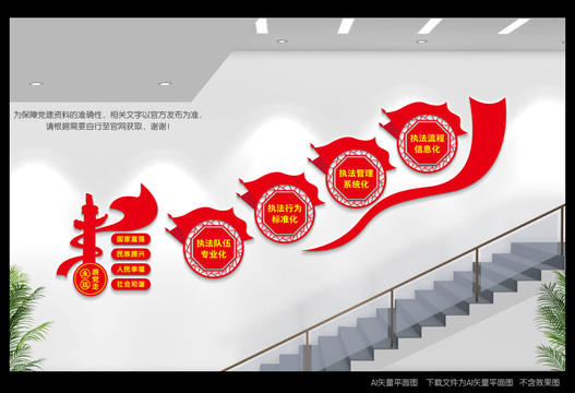 黨支部五化樓道文化墻