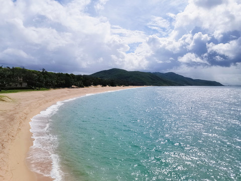 南海海南海边沙滩景色