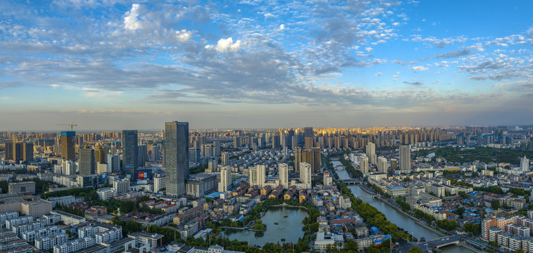 运河之都江苏淮安城市风光